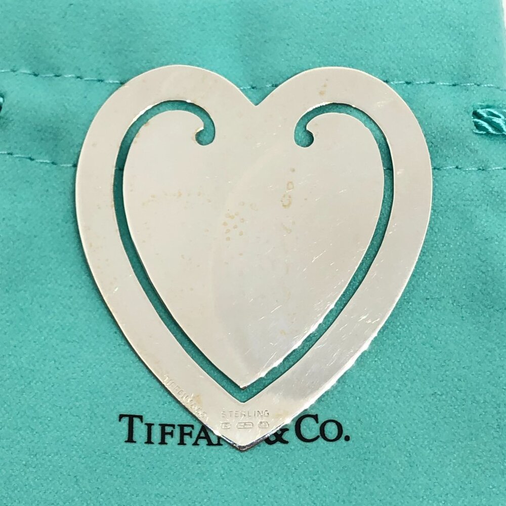 Tiffany & Co Elsa Peretti Sterling Silver 925 Bookmark Book Mark Heart Love